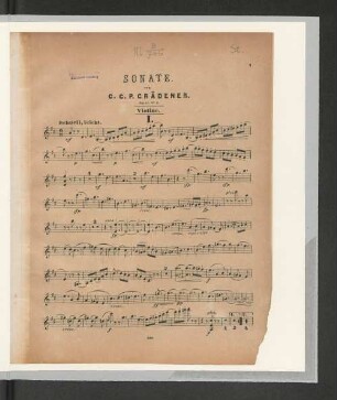 Sonate. Violine.