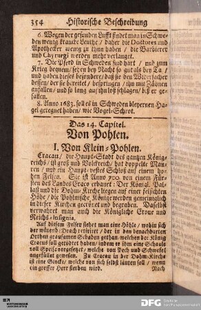 Das 14. Capitel. Von Pohlen.