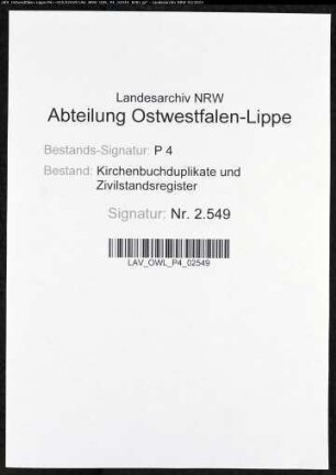 Kirchenbuchduplikat der katholischen Gemeinde Olpe (GHT 1861-1866). (Gemeinde: Olpe, katholische Gemeinde)