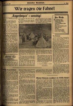 Zweite Ausgabe vom Montag, den 13. Juli 1936.