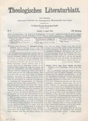 57-58 [Rezension] Thüringische Kirchengeschichte; Bd. II