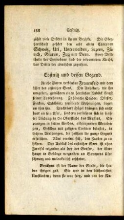 Costnitz und dessen Gegend
