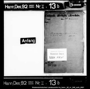 Anstellung und Bevollmächtigung von Gesandten und Agenten an fremden Höfen und am Bundestag für das Herzogtum Braunschweig