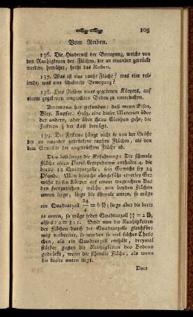 Vom Reiben.