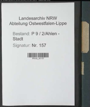 Sterberegister Standesamt Ahlen-Stadt