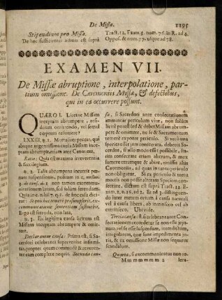 1195-1216, Examen VII