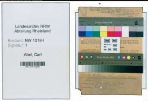 Entnazifizierung Carl Abel , geb. 12.06.1884 (Baecker)