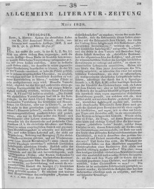Nitzsch, K. I.: System der Christlichen Lehre. 3. Aufl. Bonn: Marcus 1837