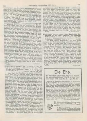 142 [Rezension] Niebergall, Friedrich, Kurze homiletische Einführungen zu den Alten Evangelien der Eisenacher Perikopenreihen