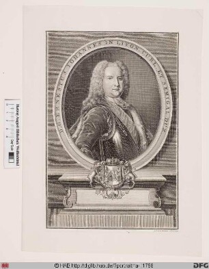 Bildnis Ernst Johann (1730 Reichsgraf) von Biron, 1737-40 u. 1762-69 Herzog von Kurland und Semgallen