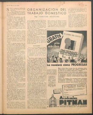 Organización del trabajo doméstico