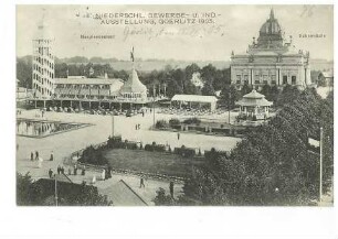 Gelände der Niederschlesischen Gewerbe- und Industrieaustellung in Görlitz