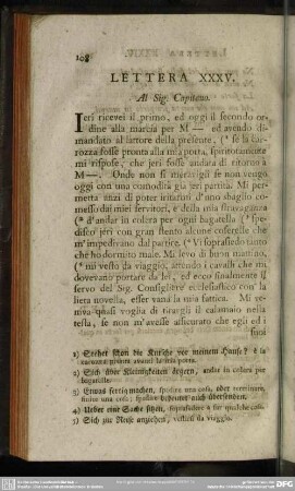 Lettera XXXV. Al Sig. Capitano