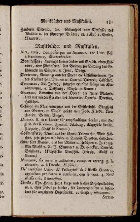 Musikbücher und Musikalien.