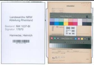 Entnazifizierung Heinrich Hannecke , geb. 13.06.1913 ()