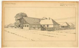 Wirtshaus im Spreewald Monatskonkurrenz Dezember 1908: Perspektivische Ansicht