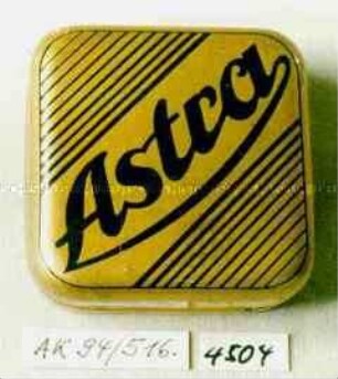 Blechdose für Schreibmaschinenfarbband? "Astra"