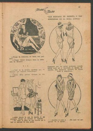 "Las menores de sesenta o las sorpresas de la moda actual" [Chistes gráficos]