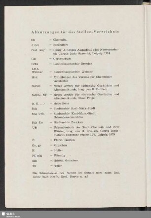 Abkürzungen für das Stellen-Verzeichnis