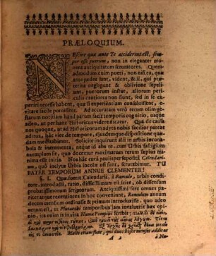 Dissertatio Chronologica De Computo Veterum Romanorum