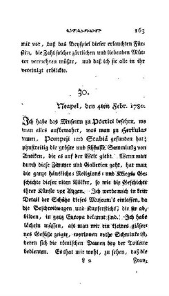 30. - Neapel, den 4ten Febr. 1780.