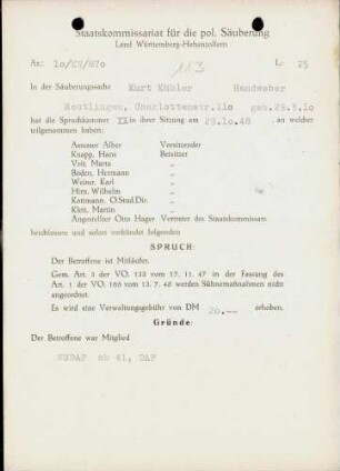 Kübler, Kurt