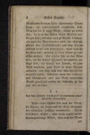 §. 3. Aus dem Zustande des Kopfes hergenommene unterscheidende Kennzeichen.