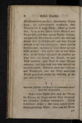 §. 3. Aus dem Zustande des Kopfes hergenommene unterscheidende Kennzeichen.