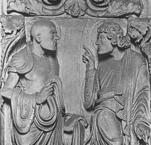 Bamberg, Dom, Chorschranken im nördlichen Seitenschiff, Jonas und Hosea