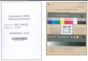 Entnazifizierung Josef Diefenbach , geb. 04.11.1894 (Beamter)