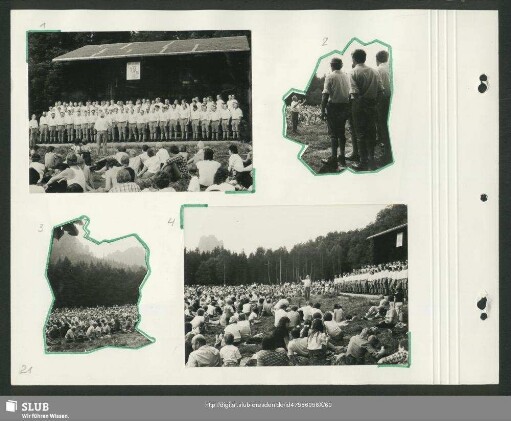 Bergsingen des Bergsteigerchores auf der Wildwiese (Bild 1) : Dirigent: Werner Matschke