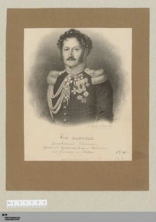 [Bildnis von Josef Konrad von Bangold] : v. Bangold : Königl. Württemb. Gernerallieutenant