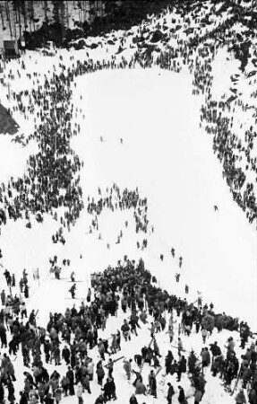 Feldberg: Internationales Feldberg-Skispringen; Sprungschanze, von oben