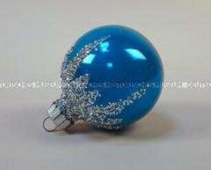 Christbaumschmuck: Blaue Christbaumkugel