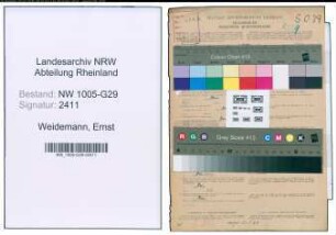 Entnazifizierung Ernst Weidemann , geb. 30.06.1888 (Bahninspektor)