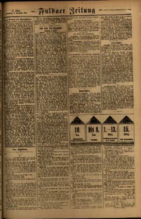 Zweite Ausgabe vom Dienstag, den 09. Dezember 1919.