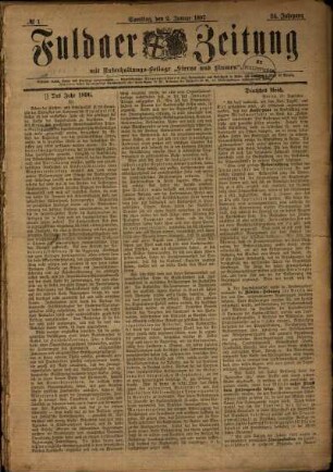1897: Fuldaer Zeitung