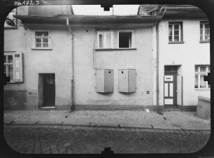 Erfurt-Altstadt, Glockenquergasse 3. Wohnhaus. Straßenfront