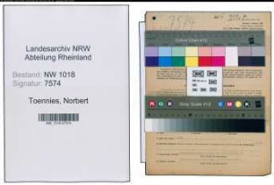 Entnazifizierung Norbert Toennies , geb. 19.02.1914 (Autor)