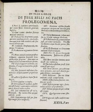 In Tres Libros De Jure Belli Ac Pacis Prolegomena.