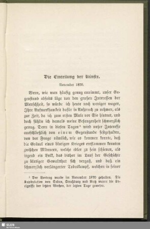 Die Einteilung der Künste