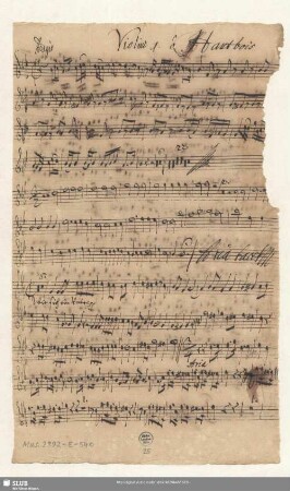Violino I. ô Hautbois [transp.]