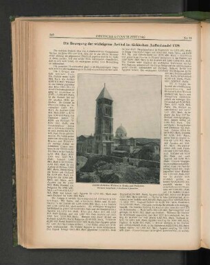 Die Bewegung der wichtigsten Artikel im türkischen Außenhandel 1329.