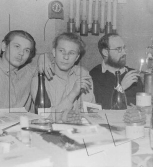Wordie-Bucht : Weihnachtsfeier (Hannes Semkat, Heinz Gams, Dr. Wilhelm Dege)