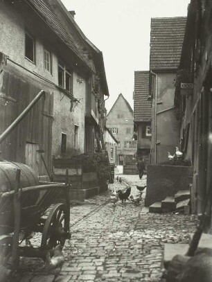 Besigheim. Straßenbild : Besigheim. Straßenbild mit bäuerlichen Wirtschaften