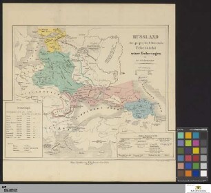 Russland : eine geographisch-historische Uebersicht seiner Eroberungen seit dem 18ten Jahrhundert