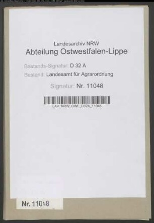 Steinhorst, Krs. Paderborn. Regulierung