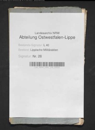 Verordnungen für die Landmiliz (Ausschuss)