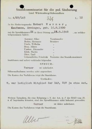 Werner, Robert