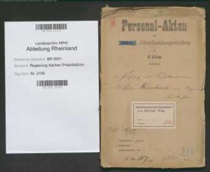 Rombach, Wilhelm, geb. 20.07.1884, Regierungspräsident, später Oberbürgermeister von Aachen.